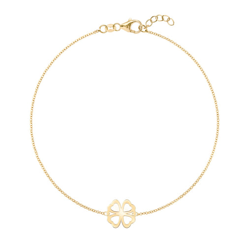 Clover Bracelet in 14k Gold