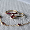 Grand Ruby Ring in 14k Gold (July)