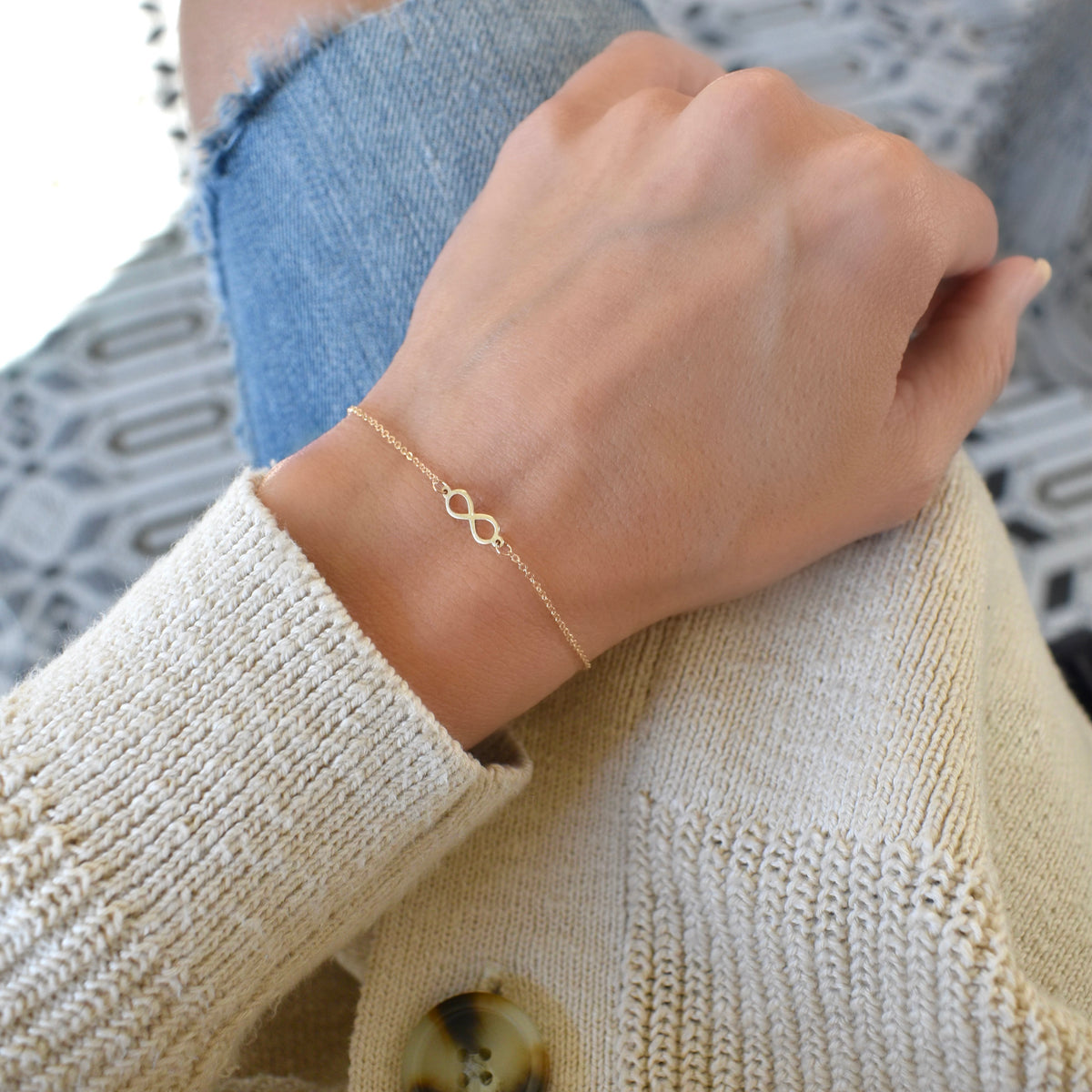 Infinity Symbol Bracelet - Sterling Silver – Dandelion Jewelry