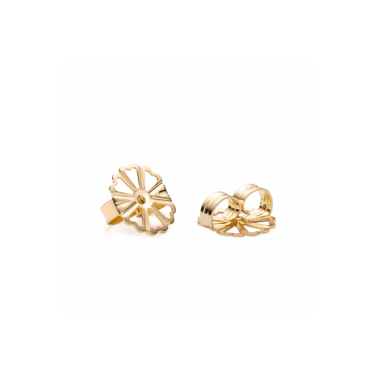DAINTY Subtle Elegant .5ct DIAMOND 14k Yellow Gold Stud Post Earrings -  Ruby Lane