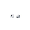 Moonstone Birthstone Stud Earrings in 14k White Gold (June)