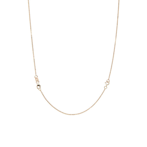 14k yellow gold cable chain with a spring ring clasp 4" chain extender