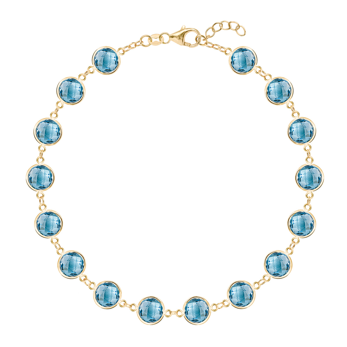 Janice Girardi Blue Topaz Bracelet| Designer Gemstone Jewelry – BEACH  TREASURES