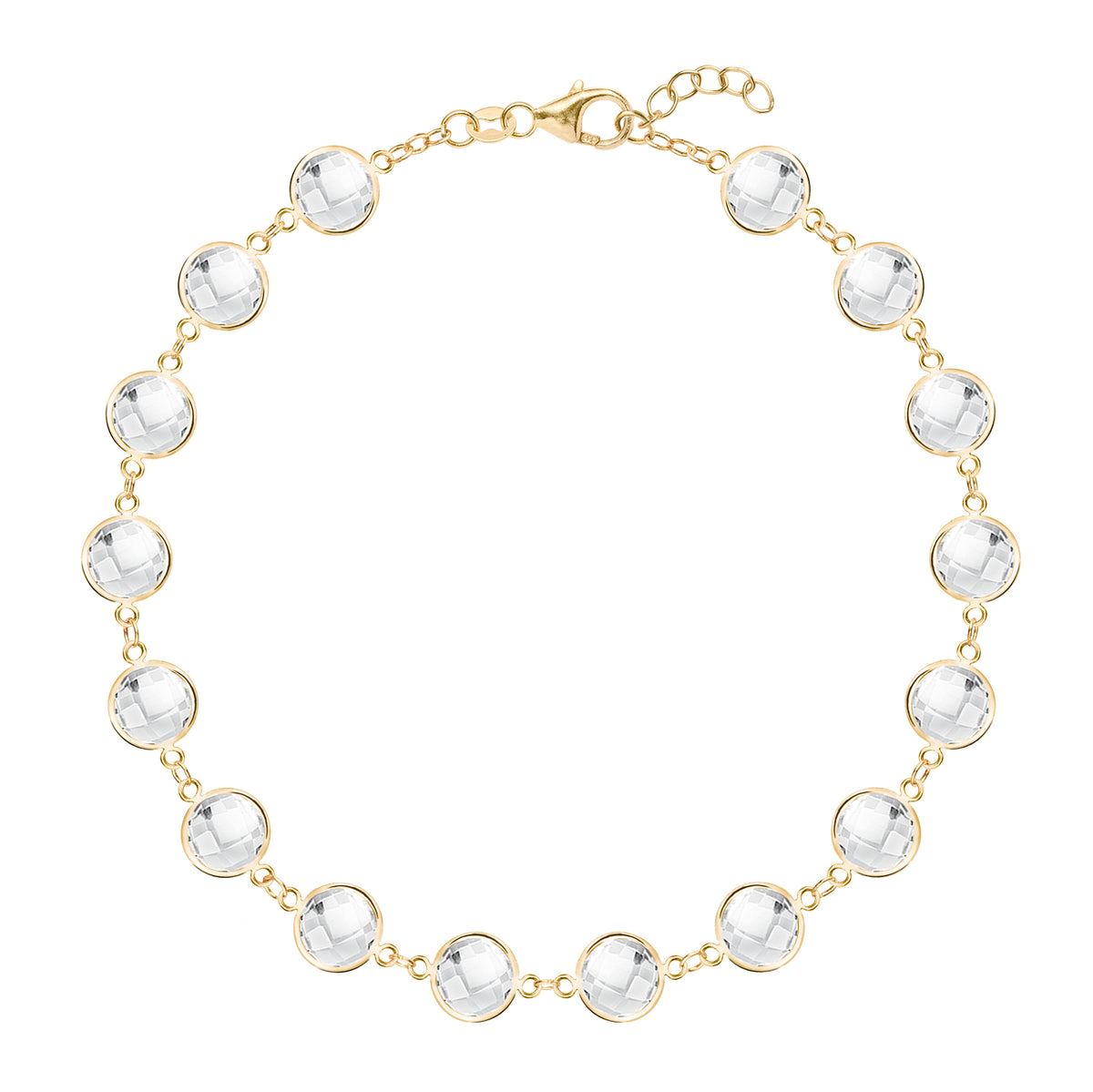 14k White Gold Blue Topaz & Amethyst Bracelet – CLT Jewels