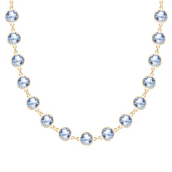 Newport Grand Aquamarine Necklace in 14k Gold (March)