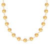 Newport Grand 14k yellow gold necklace featuring 6 mm briolette cut bezel set citrines - front view