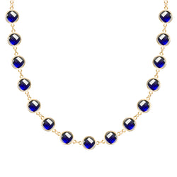 Newport Grand Sapphire Necklace in 14k Gold (September)