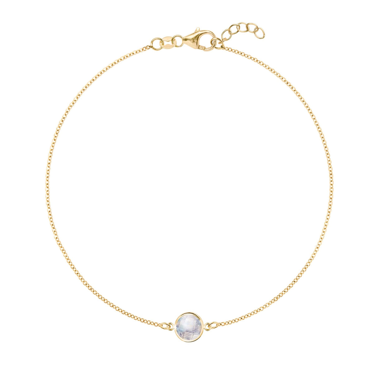 Grand Moonstone Bracelet in 14k Gold (June) - Main Image