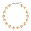 Newport Grand 14k white gold bracelet featuring 6 mm briolette cut bezel set citrines