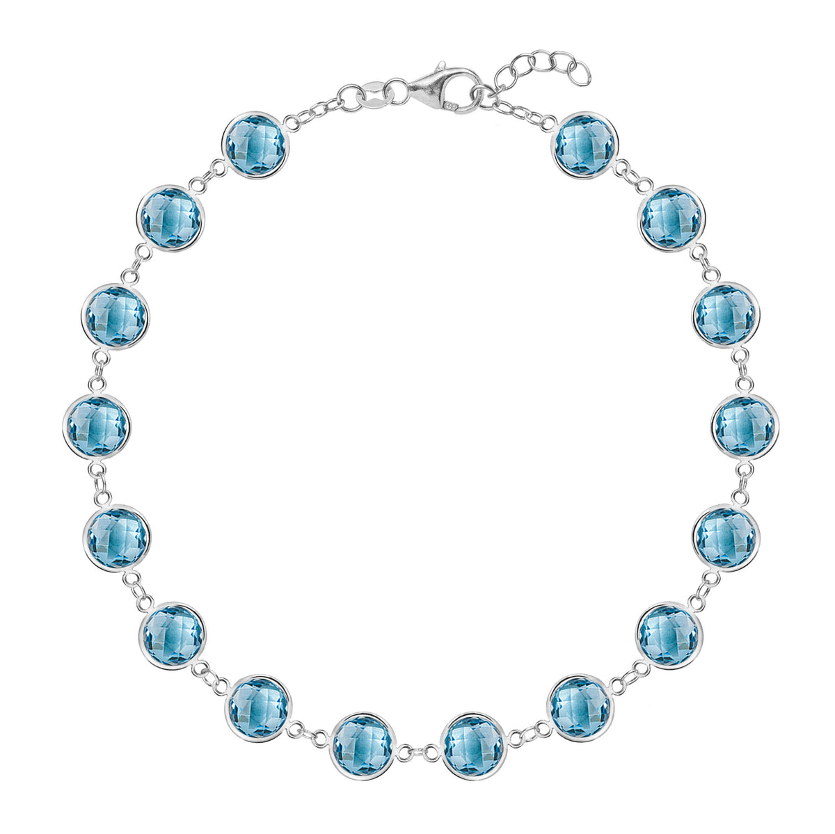 Blue Topaz Bracelet Jewellery, Size: 5.5 mm(thickness) at Rs 5600/piece in  Jaipur