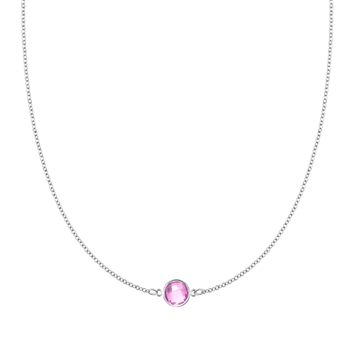 Grand Necklace 1 stone NEW Pink