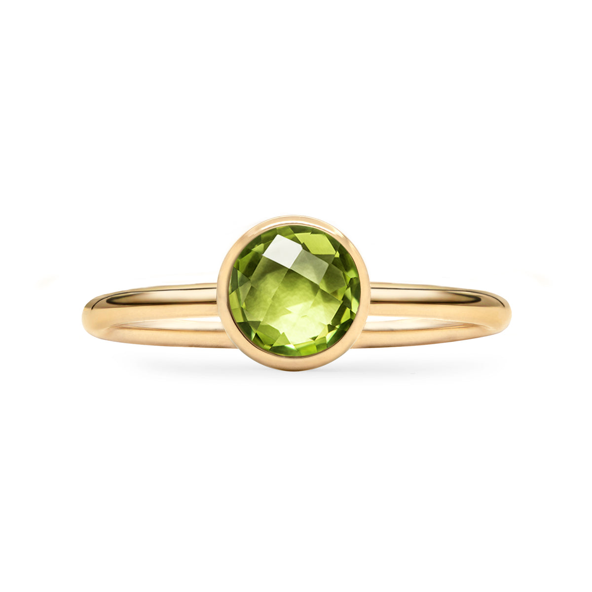 Grand Peridot Ring (August) 14k in Gold