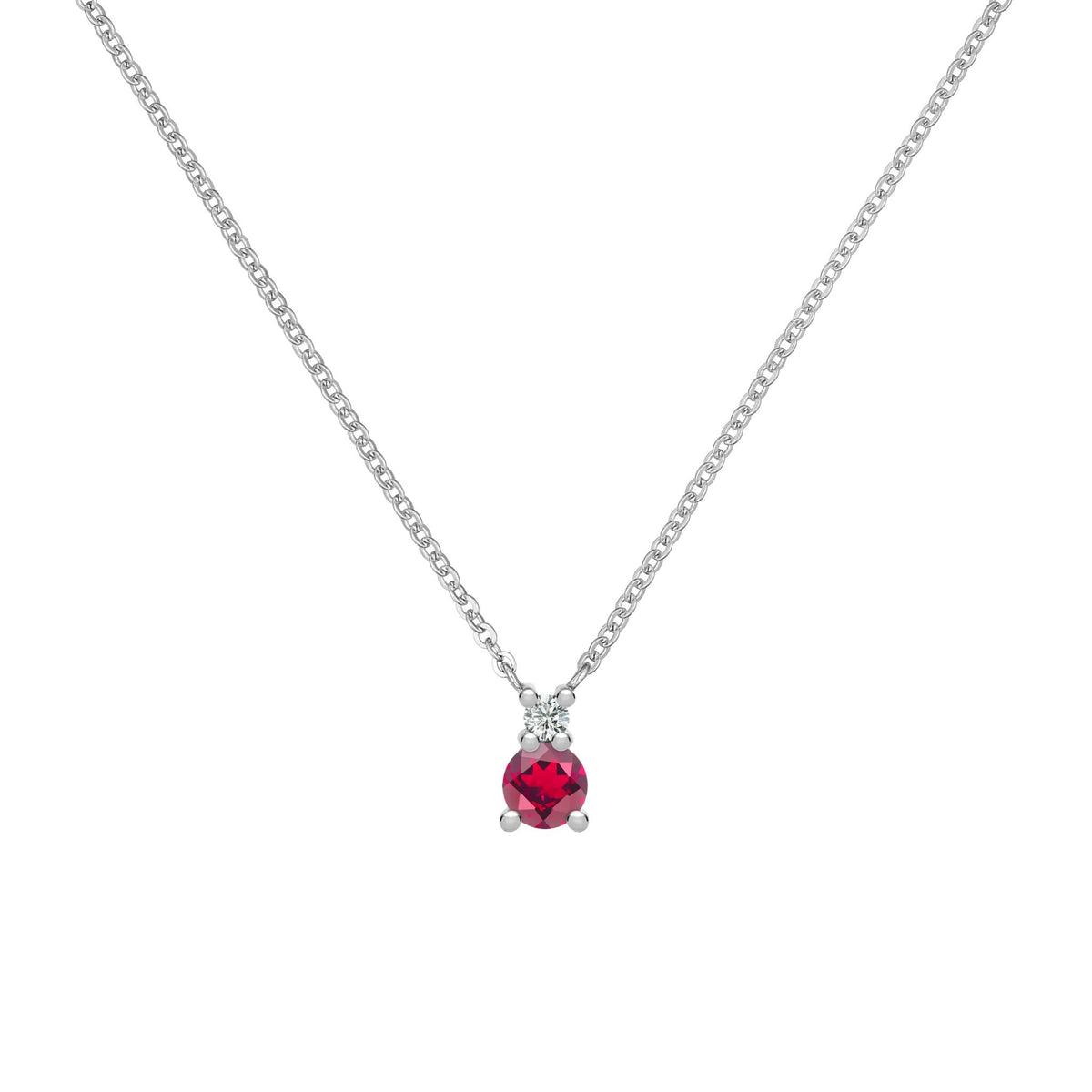 Ruby and diamond necklace Clearance