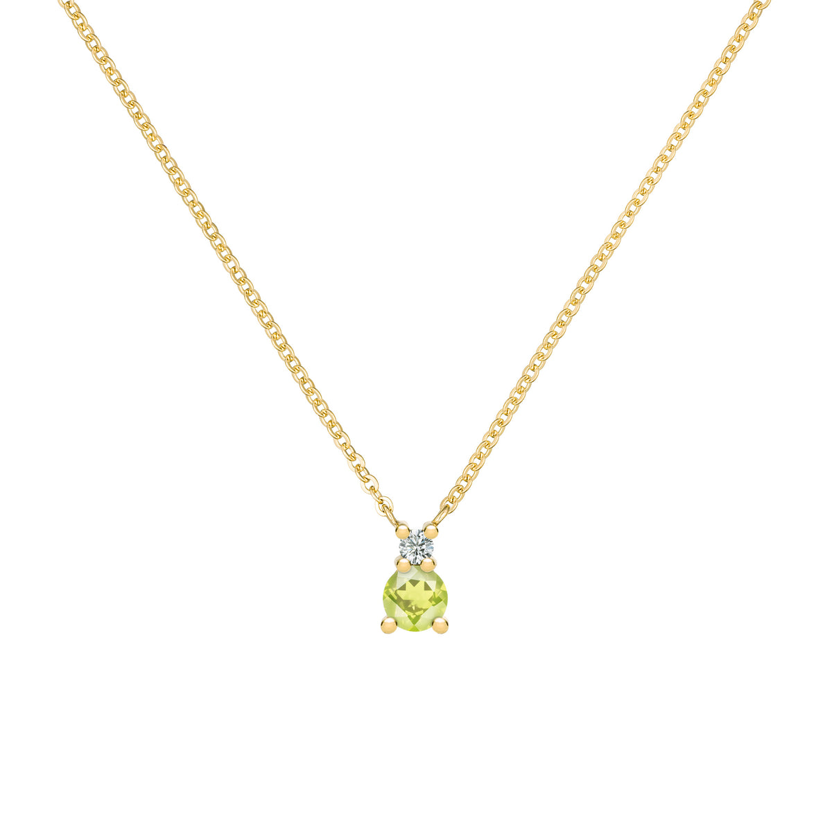 Delicate Floral Peridot Diamond Necklace – Kirk Kara