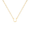 Small Horseshoe Adelaide Mini Necklace in 14k Gold