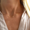 Infinity & Petite 3 Birthstone Necklace in 14k Gold