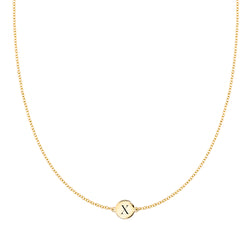 Letter X Necklace in 14k Gold