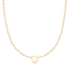Peace Sign Adelaide Mini Necklace in 14k Gold