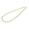 Newport Grand 14k yellow gold necklace featuring thirty-eight 6 mm briolette cut bezel set peridots
