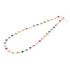Newport Grand 14k yellow gold necklace featuring thirty-eight 6 mm rainbow hued briolette cut bezel set gemstones