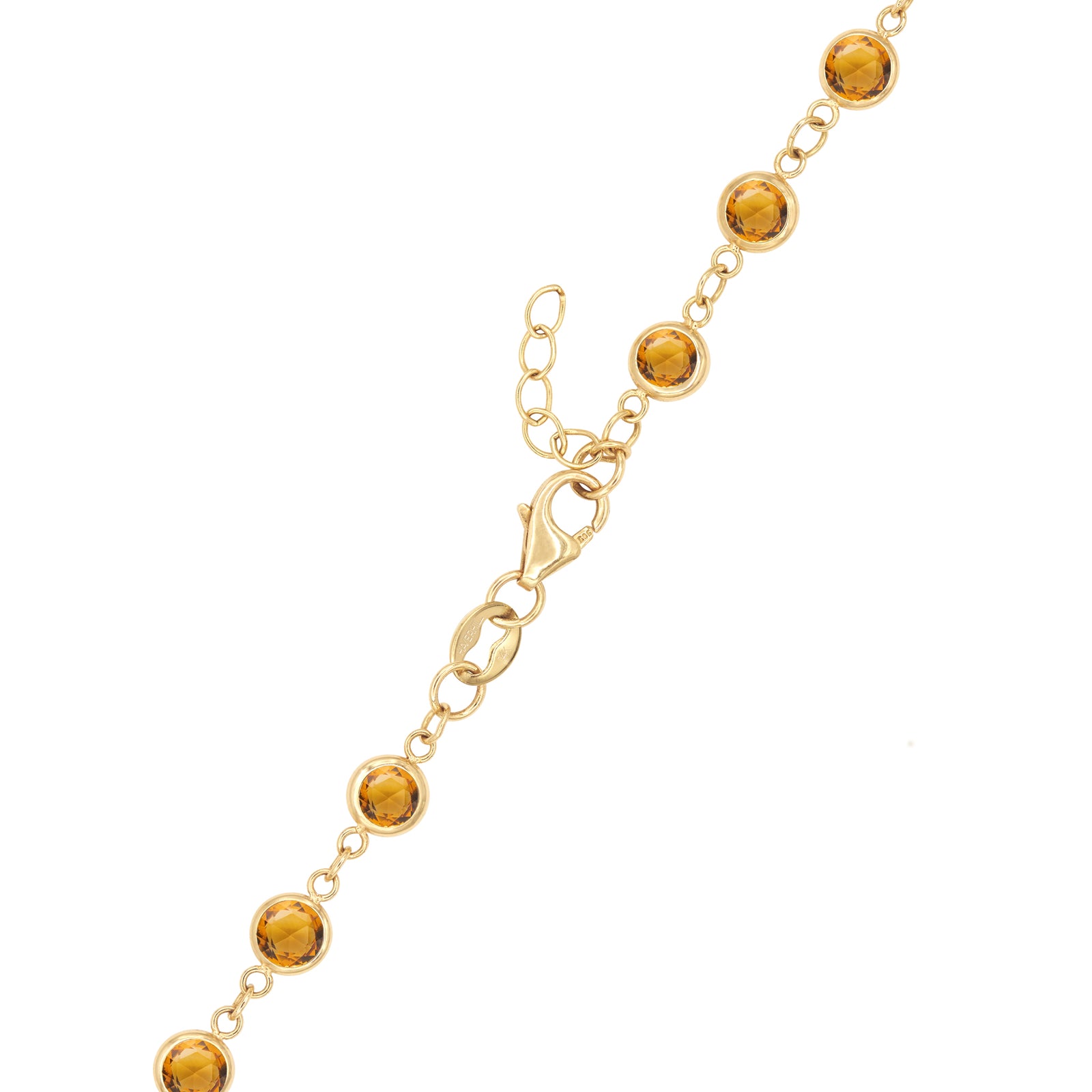 Newport Citrine Bracelet in 14k Gold (November)