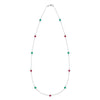 Noel Ruby and Emerald Bayberry 11 Stone Necklace in 14k Gold