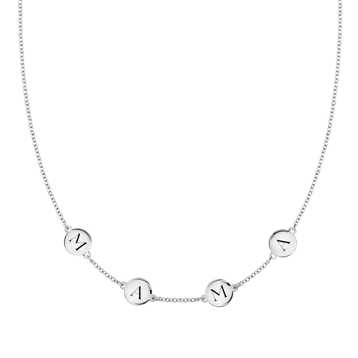 Mother's Day Jewelry Gifts Mama Pendant Necklace In 14k White Gold Over  Sterling Silver - Walmart.com
