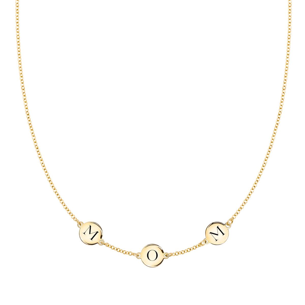 MOM Necklace in 14k Gold - Main Image