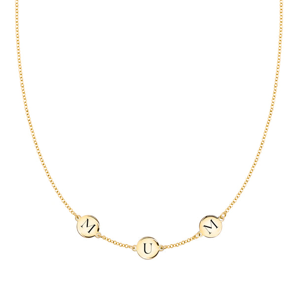Basque Mum Necklace In Gold | MYER