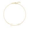 14k yellow gold Classic necklace featuring one birthstone and a 1/2