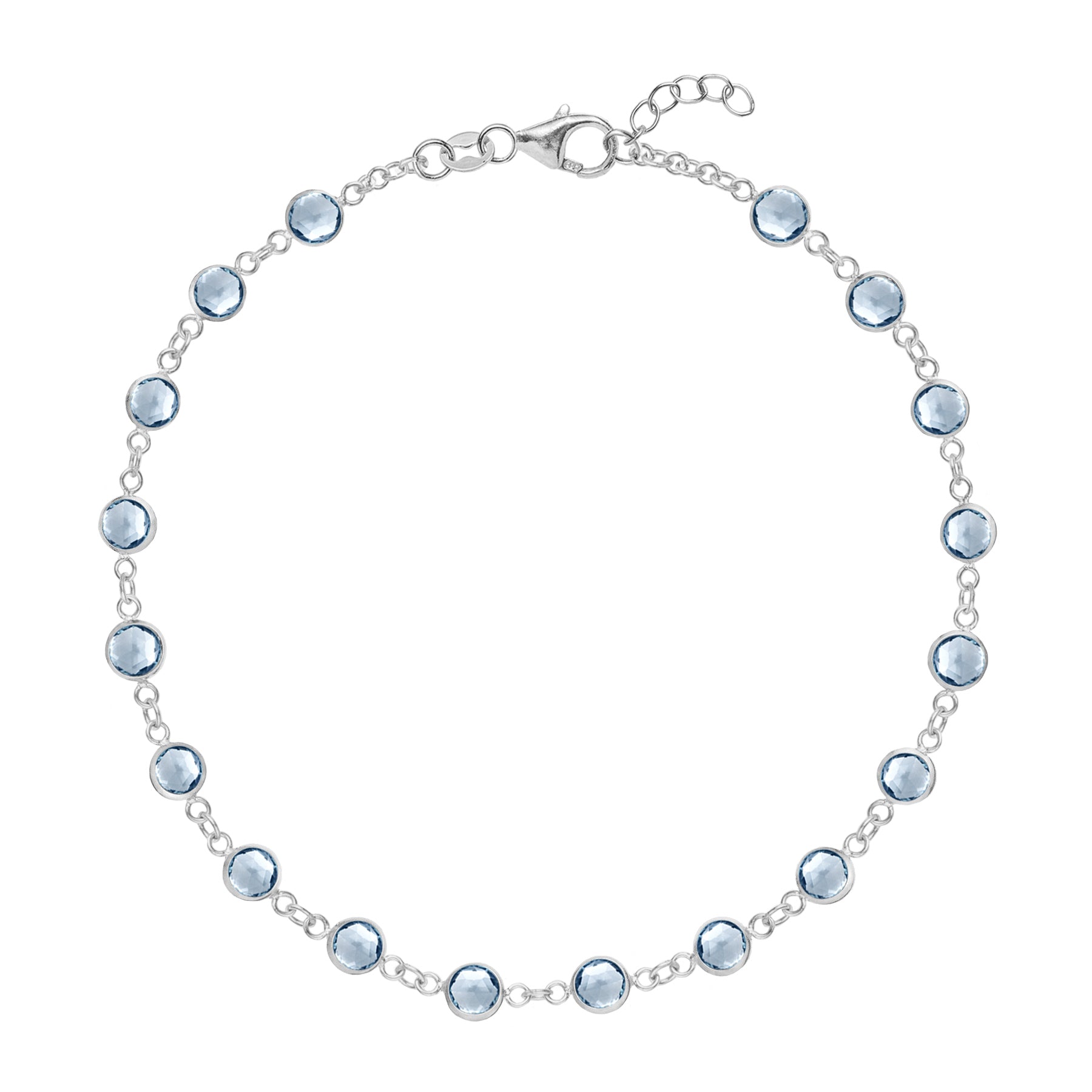 Newport Aquamarine Bracelet in 14k Gold March