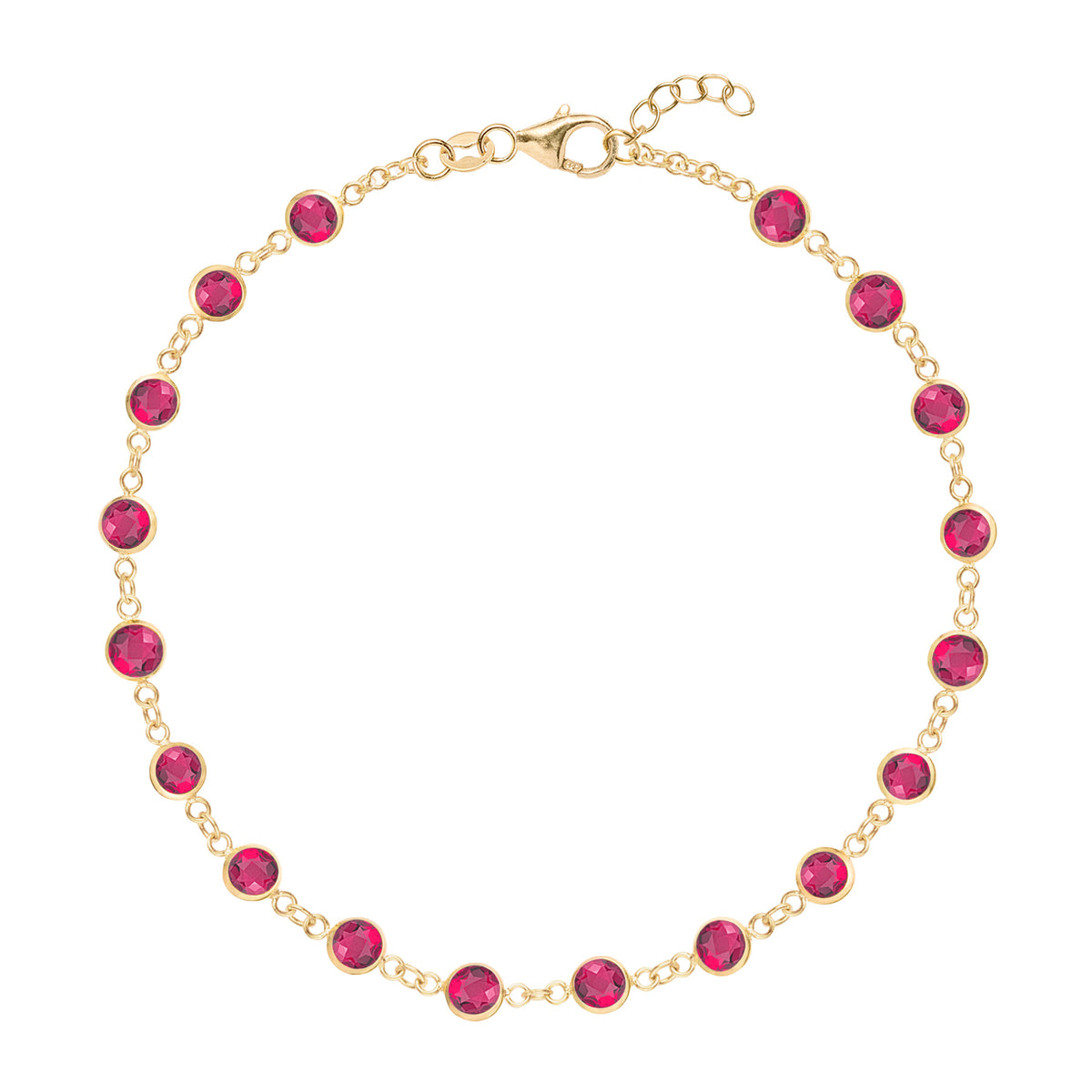 Gigi Clozeau red RG bead rose gold bracelet