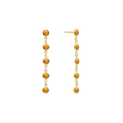 Newport Citrine Earrings in 14k Gold (November)