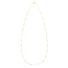 Bayberry 22 Birthstone Wrap necklace featuring twenty-two 4 mm briolette cut moonstones bezel set in 14k yellow gold