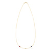 Liberty 3 Stone Necklace in 14k Gold