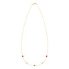 Liberty 5 Stone Necklace in 14k Gold