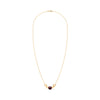 Bristol Bead Garnet Necklace in 14k Gold (January)