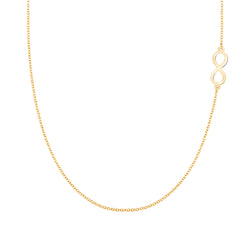 Infinity Necklace in 14k Gold