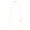 14k yellow gold Classic cable chain necklace featuring one birthstone and a 1/2