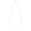 14k yellow gold cable chain Classic necklace featuring a 1/2