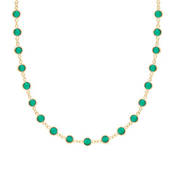 Newport Emerald Necklace in 14k Gold (May)