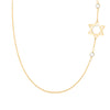 14k yellow gold Classic necklace featuring two birthstones and a 1/2