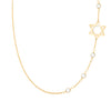 14k yellow gold Classic necklace featuring four birthstones and a 1/2