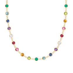 Rainbow Newport Necklace in 14k Gold