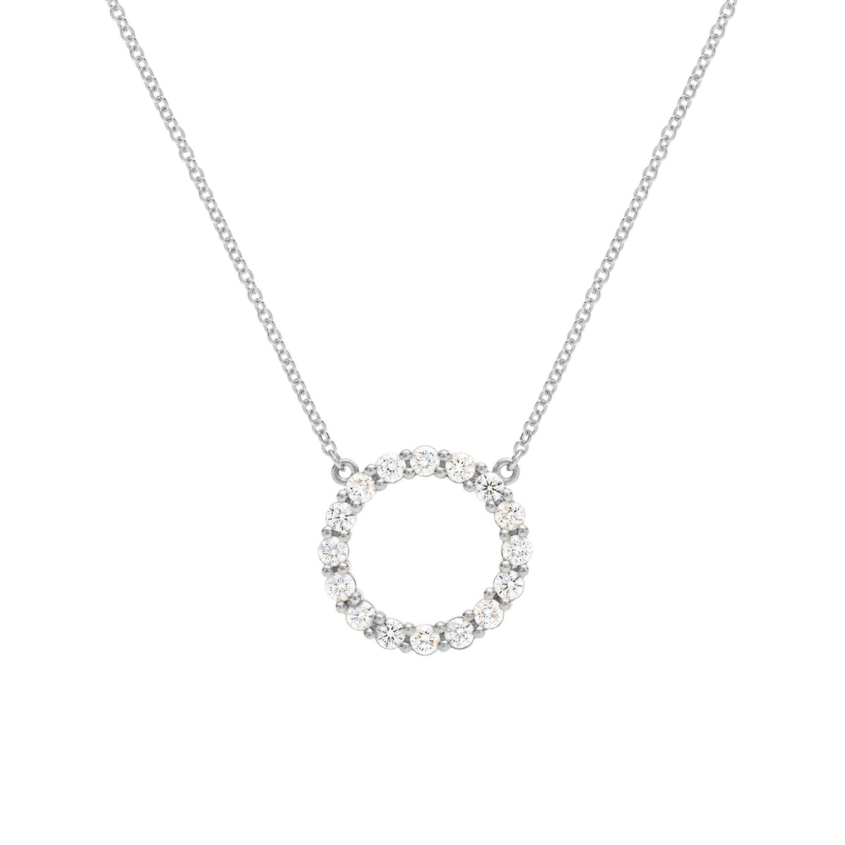 Mini Silver 2 Circles Necklace – Sharon Vipond