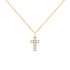 Personalized Rosecliff Small Cross Pendant in 14k Gold