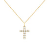 Rosecliff Cross Diamond Pendant in 14k Gold (April)