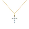 Rosecliff Cross Diamond & Alexandrite Pendant in 14k Gold (June)