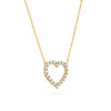 Rosecliff Heart Aquamarine Necklace in 14k Gold (March)