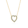 Rosecliff Heart Alexandrite Necklace in 14k Gold (June)